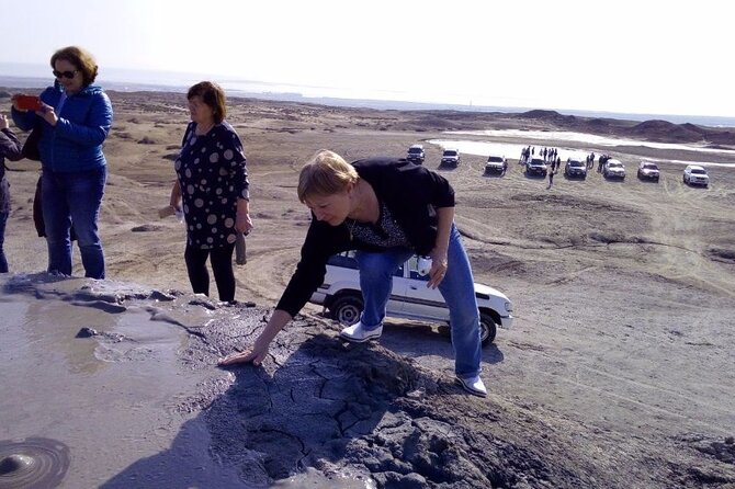4x4 Jeep Tour - Secrets of Gobustan and Mud Volcanoes - Leaving Baku for Gobustan’s strange southern scenery