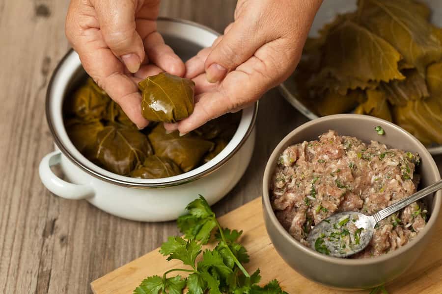 Azerbaijani Cooking Class & Old City Tour & Lunch - Rolling qutab and mixing mint ayran