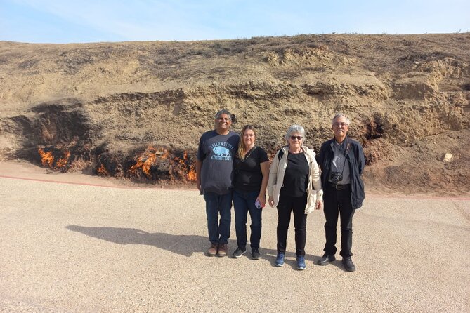 Baku Gobustan and Absheron guided tour + Free Airport Transfer - Yanar Dag: a flame that survives rain and snow