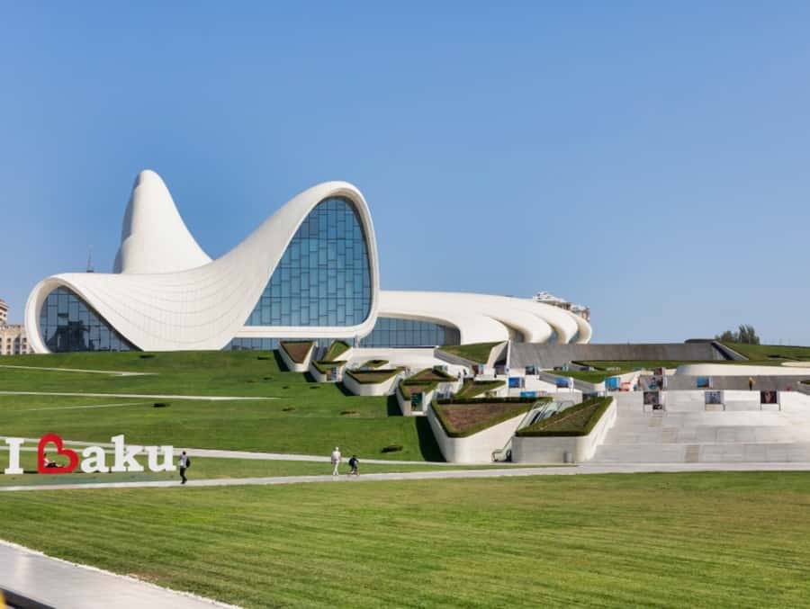 Baku: Gobustan, Mud Volcano, Fire Mount, Temple Lunch Entry - Heydar Aliyev Centre supplies the modern contrast
