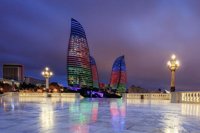 Baku Lights: the Night Tour illuminated by Baku lights - Little Venice beside National Boulevard