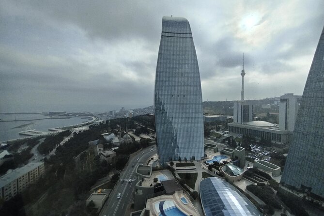 Baku Night Panoramic tour - Crystal Hall, National Flag Square, and the Baku Eye