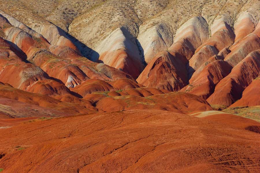 Baku: Pink Lake, Candy Cane & Beshbarmag Mountains - Masazir-Gol, Azerbaijan’s pink lake