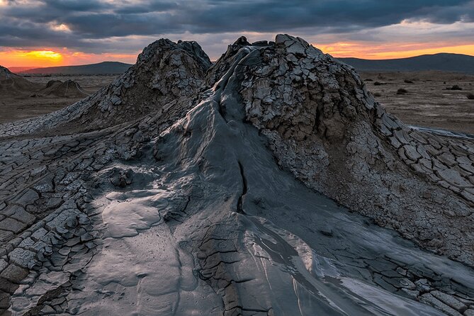 Discover Gobustan and Absheron History, Mud Volcanoes and Nature - Yanar Dag, the hillside that burns