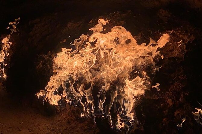 Fire Temple and Fire Mountain Tour - Seeing the flames at Yanar Dag