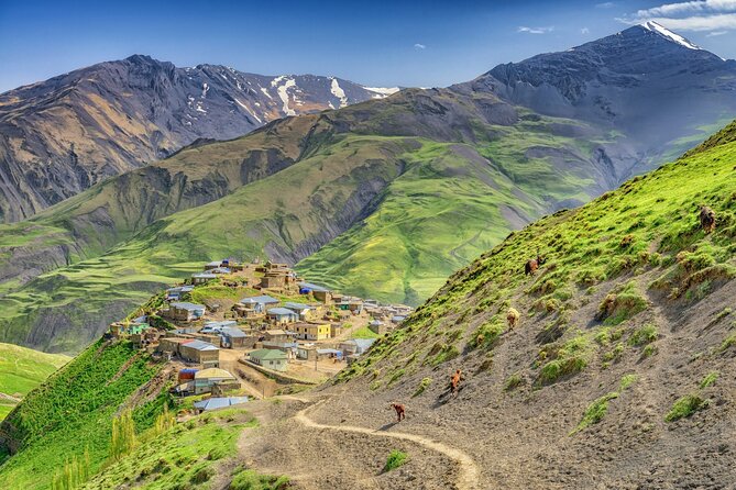 Full Day KHINALUG and the Candy Mountains Tour - Candy Cane Mountain and the striped hills of Khizi