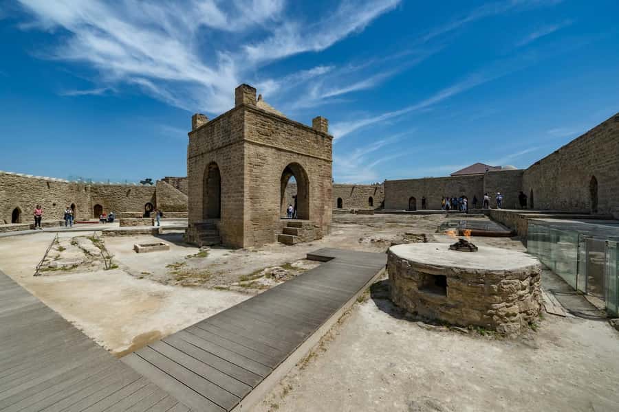 Gobustan & Mud, Fire Temple, Burning Mountain, H.A. Center - Lunch is simple, local, and extra