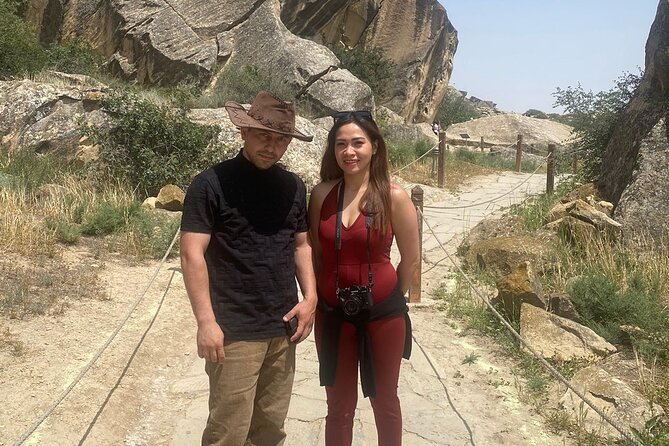 Gobustan, Mud Volcano, Burning Mountain and Fire Temple Tour - Seeing the cold mud volcanoes near the Caspian