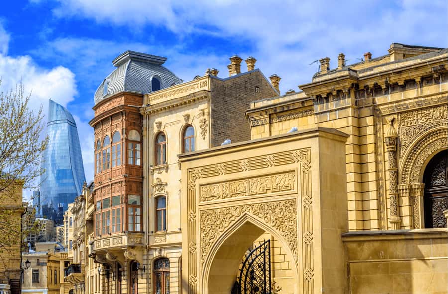 Heartbeat of Baku: Old & Modern City Walk (Group or Private) - Leaving through the Double Gates for Nizami Street
